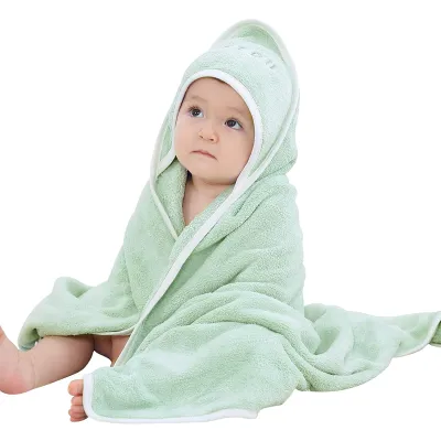 Baby Cartoon Design Soft Hooded Towel